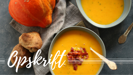 Cremet græskarsuppe