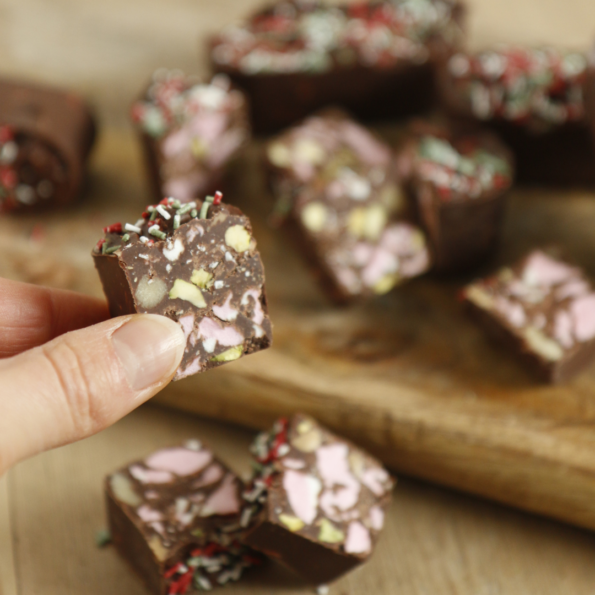 rocky road til den søde juletid